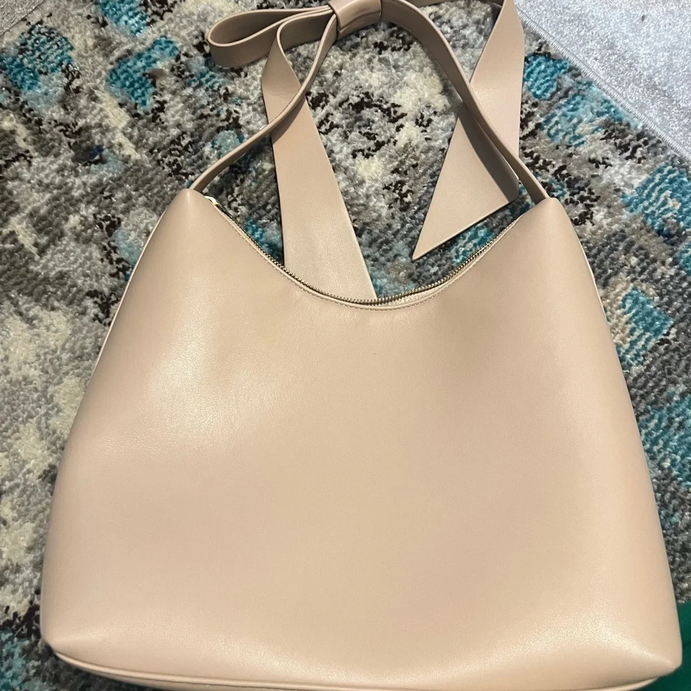 Anthropologie Soft Tan Shoulder Bag